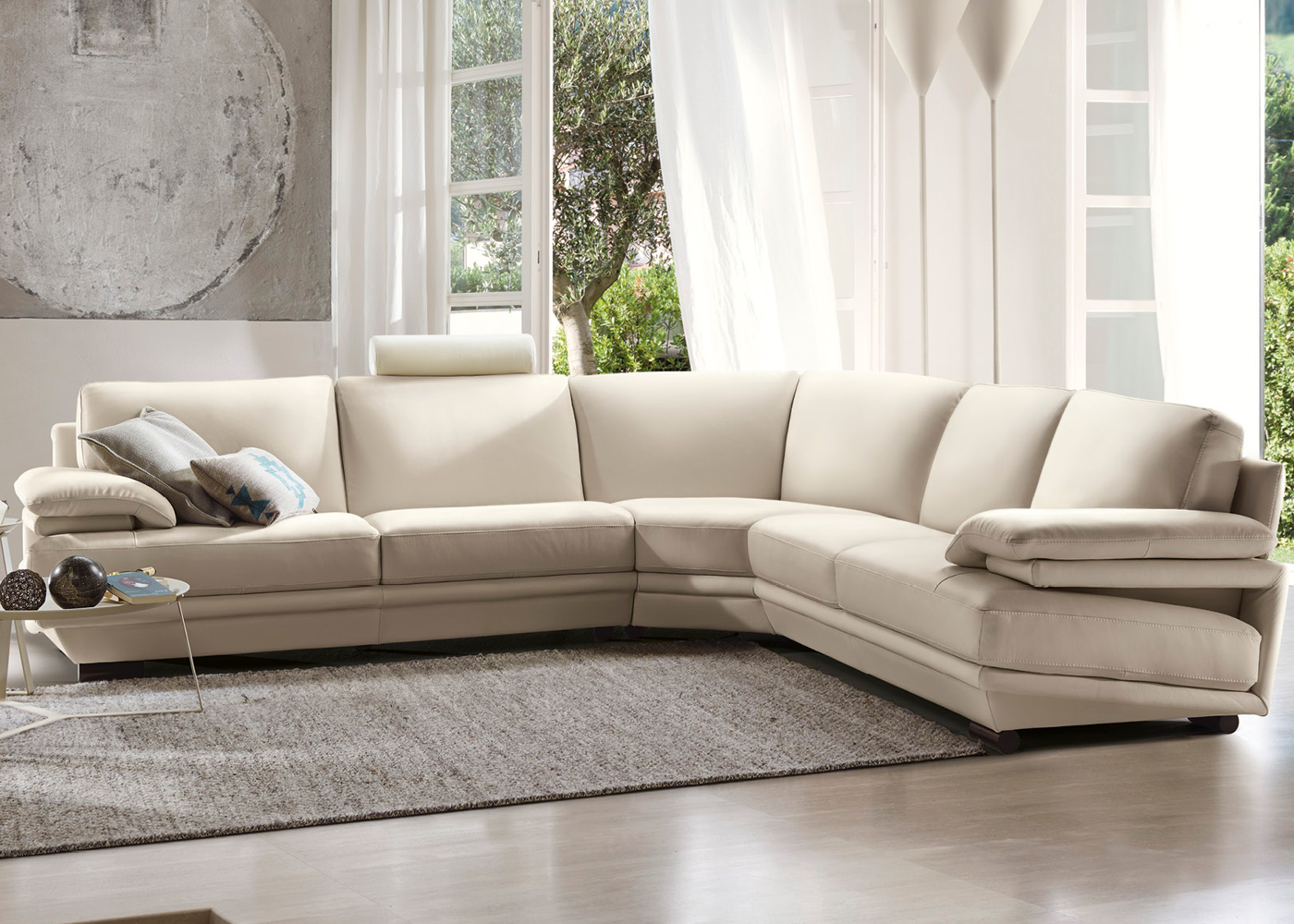 natuzzi italia leather sofa