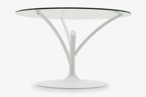 Calligaris Acacia round glass table