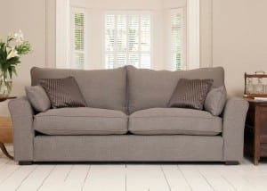 Collins & Hayes Remus Grande sofa and chair in anthracite fabric