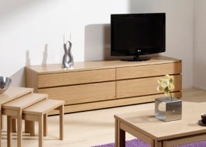 Skovby sm87 TV cabinet in Light Oak Finish