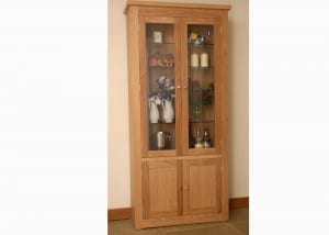 Andrena Elements Large bookcase glazed with 2 doors