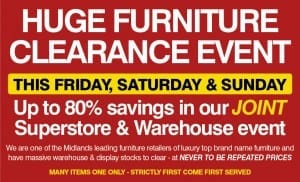 Furniture Warehouse Clearance