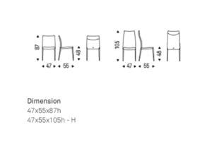 Cattelan Italia Norma Chair Dims (1)