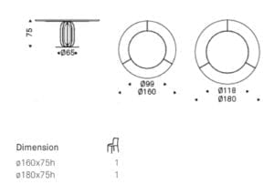 Cattelan Italia Soho Table Dims