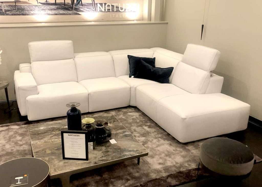 natuzzi iago leather sofa