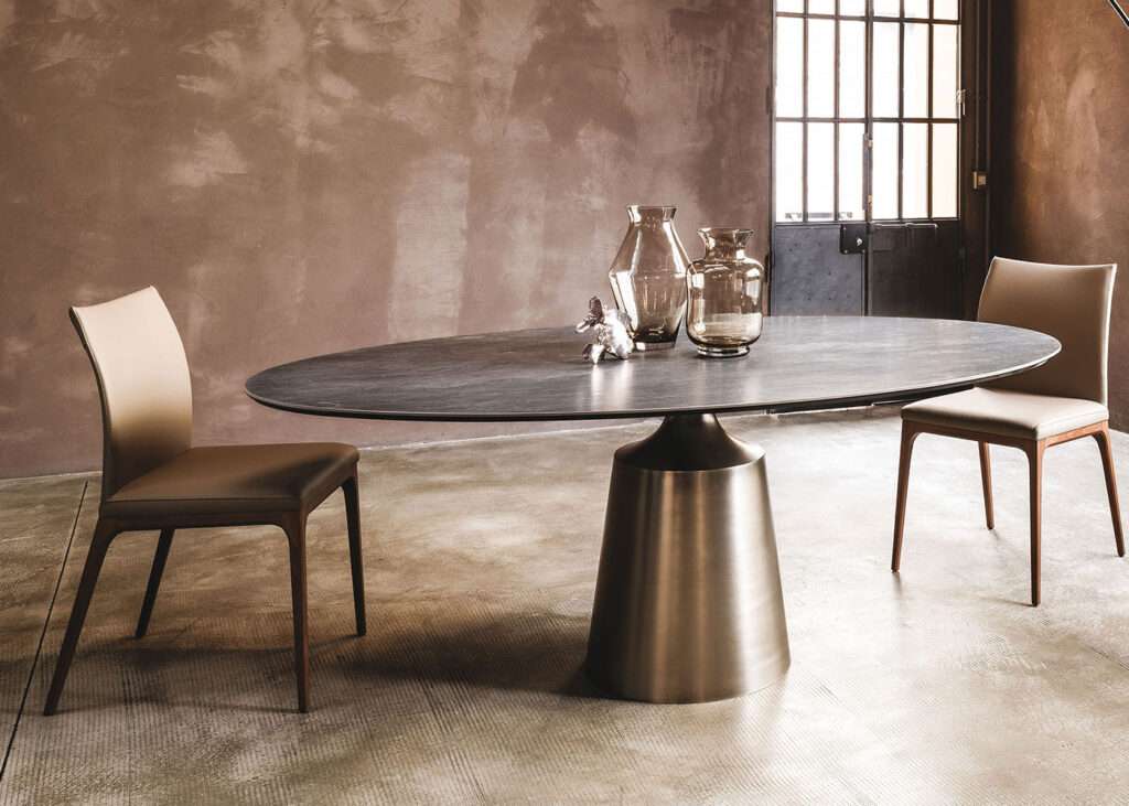 Cattelan Italia Yoda Keramik Oval Table - Midfurn Furniture Superstore